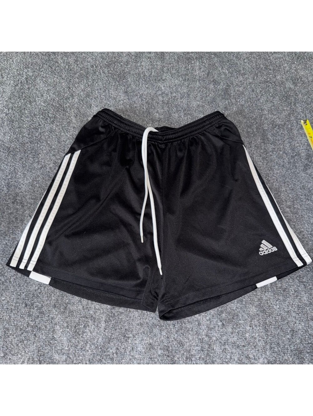 Adidas Black Athletic Soccer Shorts Mens MD Vtg y2k 90s Rare
